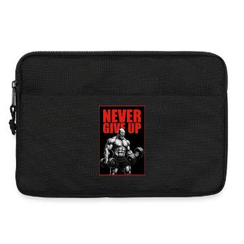 Never_Give_Up - Laptoptasche 13" - Schwarz - Vorne
