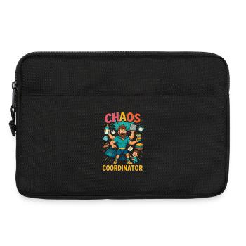 Chaos Coordinator – Funny Sayings Shirt for Elt - Laptop bag 13" - black - Front