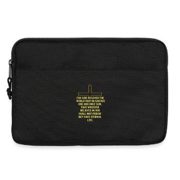213530804_351740504_spreedshirt_mike - Laptoptasche 13" - Schwarz - Vorne
