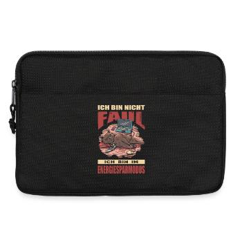Lustige Sprüche Fun Outfits Ironie Sarkasmus - Laptoptasche 13" - Schwarz - Vorne