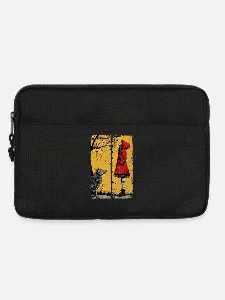 Rotkäppchen und der Wolf - Laptoptasche 13" - Schwarz