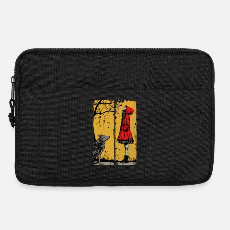 Rotkäppchen und der Wolf - Laptoptasche 13" - Schwarz