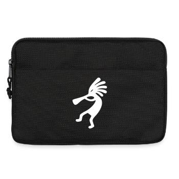 Kokopelli – Fertility & Rain Tribal God - Laptop bag 13" - black - Front