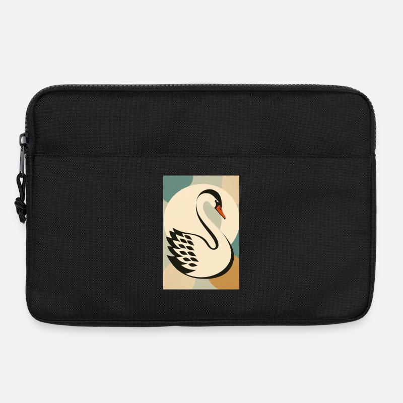 Schwan - Laptoptasche 13" - Schwarz
