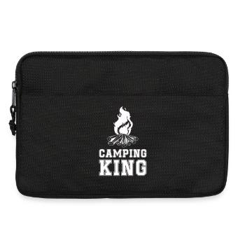 Camping King Lagerfeuer - Laptoptasche 13" - Schwarz - Vorne