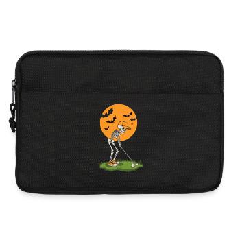 Moonlit Skeleton Golf - Laptop bag 13" - black - Front