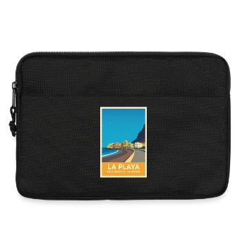 La Playa Poster Valle Gran Rey - Laptoptasche 13" - Schwarz - Vorne