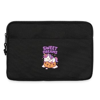 Sweet Dreams Cookie Licorne - Sacoche pour ordinateur portable 13 pouces - noir - Devant