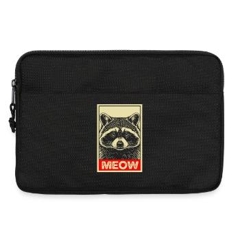 Funny Raccoon Vintage Disguise Cat - Laptoptasche 13" - Schwarz - Vorne