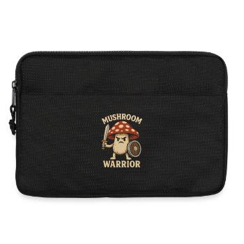 Pilzkrieger mit Schwert - Laptoptasche 13" - Schwarz - Vorne