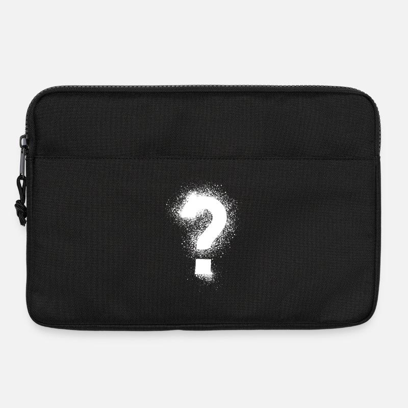 Fragezeichen - Laptoptasche 13" - Schwarz