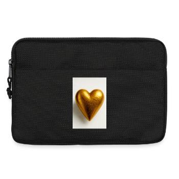 Ein Herz aus Gold - Laptoptasche 13" - Schwarz - Vorne