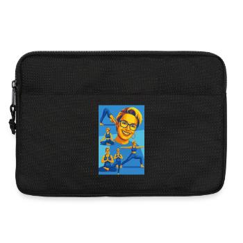 Kaleido Yoga Porträts - Laptoptasche 13" - Schwarz - Vorne