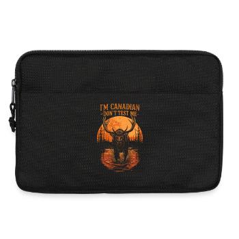 Canadian Elk in the Orange Sun - Laptop bag 13" - black - Front