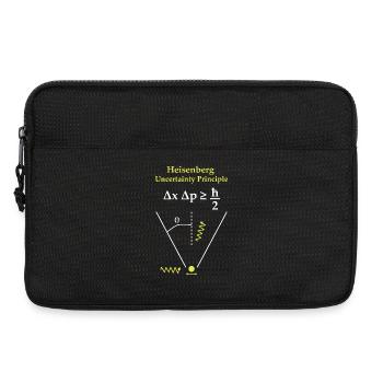  Principe d'incertitude d"Heisenberg  - Sacoche pour ordinateur portable 13 pouces - noir - Devant
