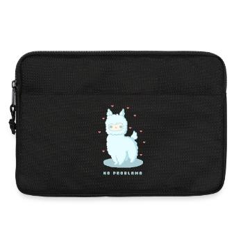 No Problama – Funny Llama Design - Laptop bag 13" - black - Front