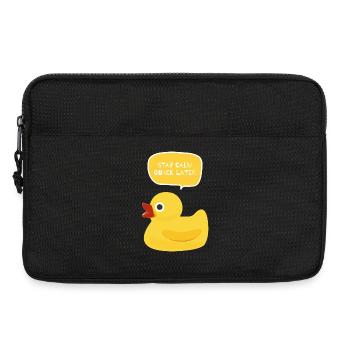 Restez calme, coin-coin plus tard Duck Design - Sacoche pour ordinateur portable 13 pouces - noir - Devant