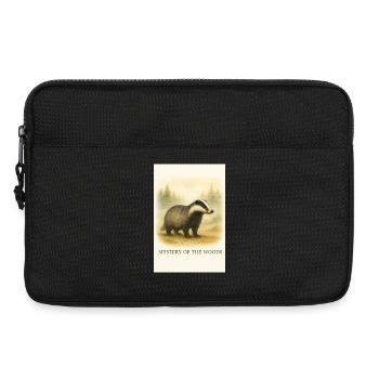 Das Geheimnis des Walddachses - Laptoptasche 13" - Schwarz - Vorne