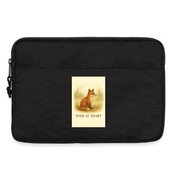 Renard sauvage dans la nature - Sacoche pour ordinateur portable 13 pouces - noir - Devant