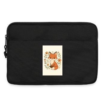 Kleiner Fuchs - Laptoptasche 13" - Schwarz - Vorne