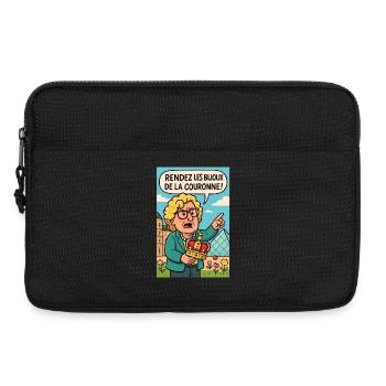 Bringen Sie die Kronjuwelen in den Louvre zurück - Laptoptasche 13" - Schwarz - Vorne
