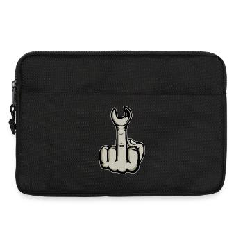 Middle Finger Stinger Finger Wrench - Laptop bag 13" - black - Front