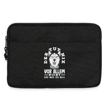 Drôle Husky Husky Propriétaire Husky Propriétaire Cadeau - Sacoche pour ordinateur portable 13 pouces - noir - Devant