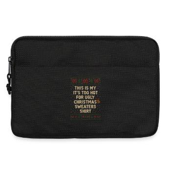 Zu heiß für Ugly Christmas. Lustiger Spruch - Laptoptasche 13" - Schwarz - Vorne