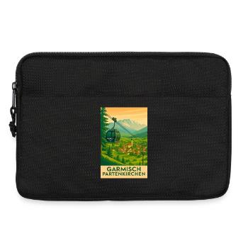 Garmisch Bergpanorama Gondel - Laptoptasche 13" - Schwarz - Vorne