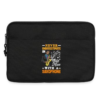 Saxofon - Laptoptasche 13" - Schwarz - Vorne
