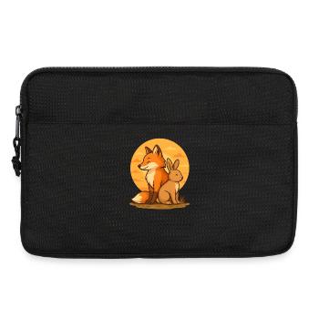 Renard et Lapin - Sacoche pour ordinateur portable 13 pouces - noir - Devant