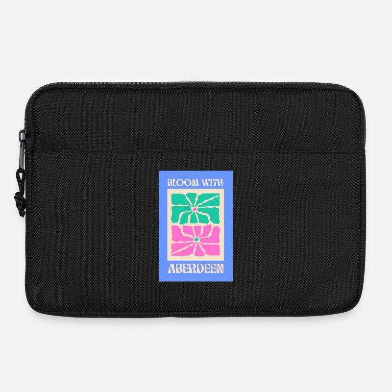 Blühen mit Aberdeen Ästhetik Blumen #3 - Laptoptasche 13" - Schwarz