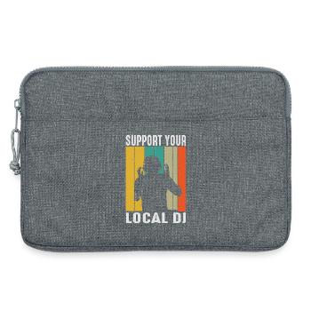 DJ Outfit Geschenke - Laptoptasche 13" - Grau meliert - Vorne