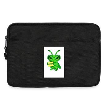 Apprentissage du motif du scarabée avec des lunettes - Sacoche pour ordinateur portable 13 pouces - noir - Devant
