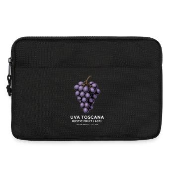 Grapes Vintage - Laptop bag 13" - black - Front