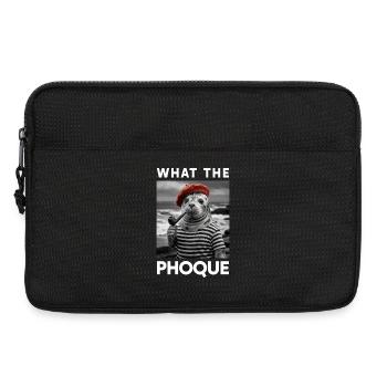 What the Seal Basque Country Beret Humor Pride - Laptop bag 13" - black - Front