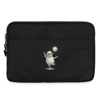 Mouton disco avec des lunettes de soleil - Sacoche pour ordinateur portable 13 pouces - noir - Devant