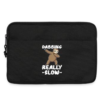 Dab sur la paresse vraiment lente - Sacoche pour ordinateur portable 13 pouces - noir - Devant