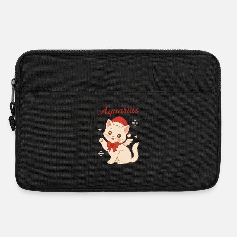 Aquarius Winterkatze - Laptoptasche 13" - Schwarz