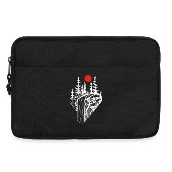 The red sun and the white waterfall - Laptop bag 13" - black - Front