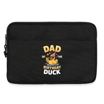 Geburtstags-Enten-Papa-Tee - Laptoptasche 13" - Schwarz - Vorne