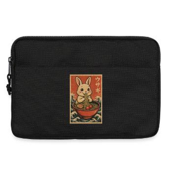Vintage Usagi Ramen Bunny - Sacoche pour ordinateur portable 13 pouces - noir - Devant