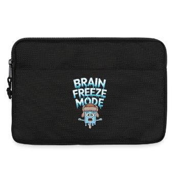 Mode Brain Freeze Mode Drôle de Dicton de Glace - Sacoche pour ordinateur portable 13 pouces - noir - Devant
