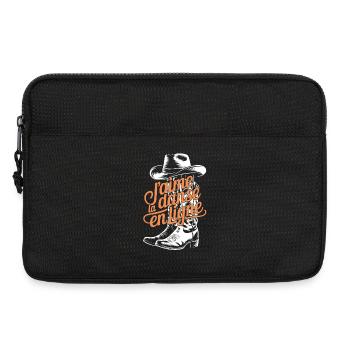 Cowboy Chic Line Dance - Laptoptasche 13" - Schwarz - Vorne