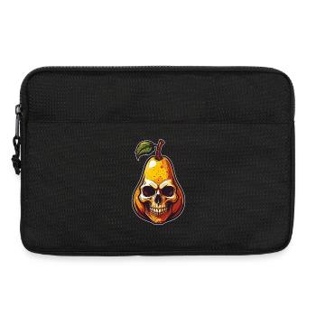 Birnen Skull Comic Style - Laptoptasche 13" - Schwarz - Vorne
