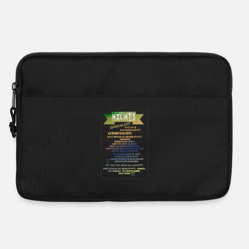 Nothing Gradient Non-wishers Don't give anything - Laptop bag 13" - black