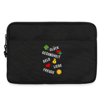 Lucky Shamrock Lucky Charm Congratulations - Laptop bag 13" - black - Front