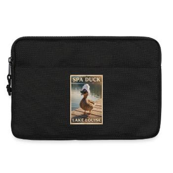 Spa Duck am Lake Louise - Laptoptasche 13" - Schwarz - Vorne