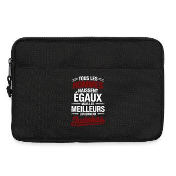 Alle Menschen werden gleich geboren, aber die Besten - Laptoptasche 13" - Schwarz - Vorne