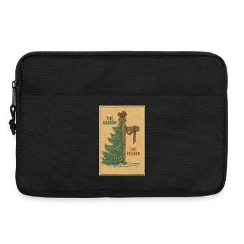 Die Jahreszeit: Der Grund, Vintage-Weihnachtschristlich. - Laptoptasche 13" - Schwarz - Vorne